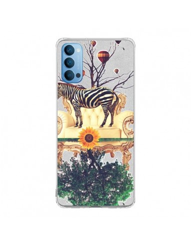 Coque Oppo Reno4 Pro 5G Zebre The World - Eleaxart