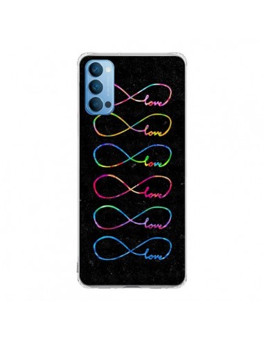 Coque Oppo Reno4 Pro 5G Love Forever Infini Noir - Eleaxart