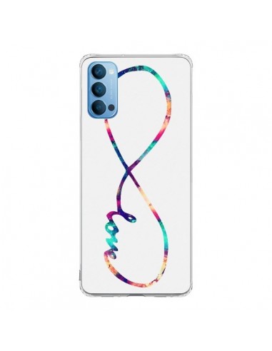 Coque Oppo Reno4 Pro 5G Love Forever Infini Couleur - Eleaxart