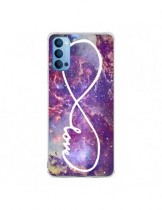 Coque Oppo Reno4 Pro 5G Love Forever Infini Galaxy -...
