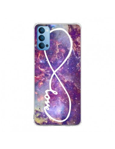 Coque Oppo Reno4 Pro 5G Love Forever Infini Galaxy - Eleaxart