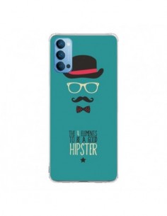 Coque Oppo Reno4 Pro 5G Chapeau, Lunettes, Moustache,...