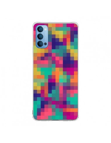 Coque Oppo Reno4 Pro 5G Exotic Mosaic Pixels Azteque - Eleaxart