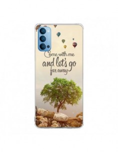 Coque Oppo Reno4 Pro 5G Let's Go Far Away Ballons - Eleaxart