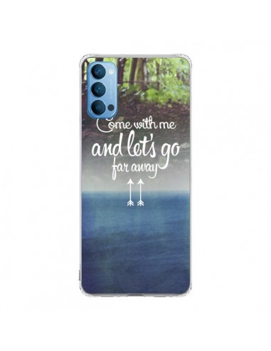 Coque Oppo Reno4 Pro 5G Let's Go Far Away Forest Foret - Eleaxart