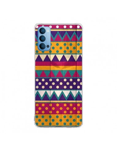 Coque Oppo Reno4 Pro 5G Mexican Triangle Aztec Azteque - Eleaxart