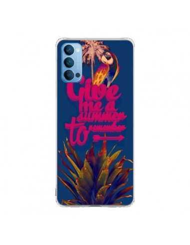 Coque Oppo Reno4 Pro 5G Give me a summer to remember souvenir paysage - Eleaxart