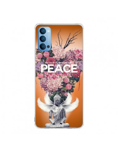 Coque Oppo Reno4 Pro 5G Peace Fleurs Buddha - Eleaxart
