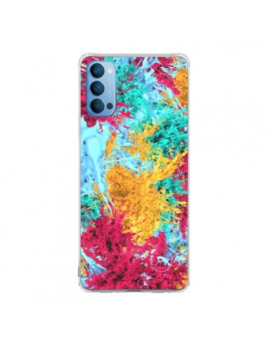 Coque Oppo Reno4 Pro 5G Splashes Peintures - Eleaxart