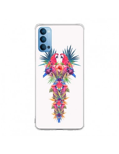 Coque Oppo Reno4 Pro 5G Parrot Kingdom Royaume Perroquet - Eleaxart