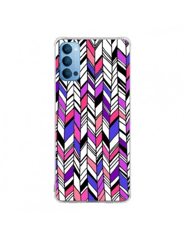 Coque Oppo Reno4 Pro 5G Graphic Azteque Rose Violet -  Léa Clément