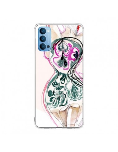 Coque Oppo Reno4 Pro 5G Femme en fleurs - Elisaveta Stoilova