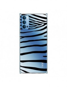 Coque Oppo Reno4 Pro 5G Zebre Zebra Noir Transparente -...