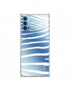 Coque Oppo Reno4 Pro 5G Zebre Zebra Blanc Transparente -...