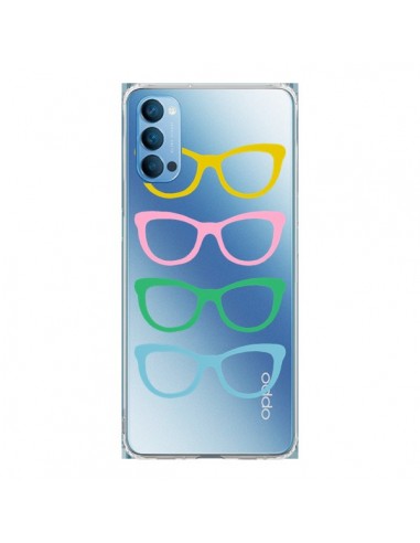 Coque Oppo Reno4 Pro 5G Sunglasses Lunettes Soleil Couleur Transparente - Project M
