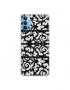 Coque Oppo Reno4 Pro 5G Abstrait Noir et Blanc - Irene...