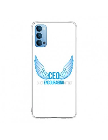 Coque Oppo Reno4 Pro 5G CEO Chief Encouraging Officer Bleu - Shop Gasoline