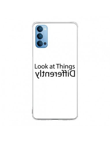 Coque Oppo Reno4 Pro 5G Look at Different Things Black - Shop Gasoline