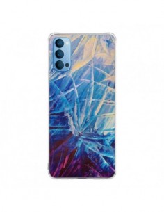 Coque Oppo Reno4 Pro 5G Fleurs Violettes françaises - Ebi...