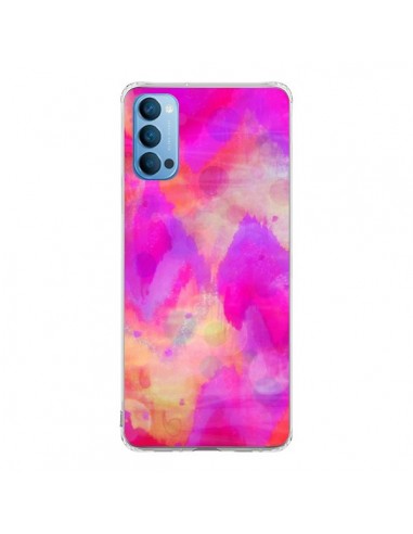 Coque Oppo Reno4 Pro 5G Coeur Tribal Rose - Ebi Emporium