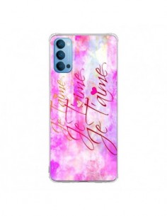 Coque Oppo Reno4 Pro 5G Je t'aime I Love You - Ebi Emporium