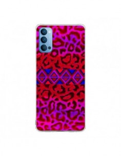 Coque Oppo Reno4 Pro 5G Tribal Leopard Rouge - Ebi Emporium