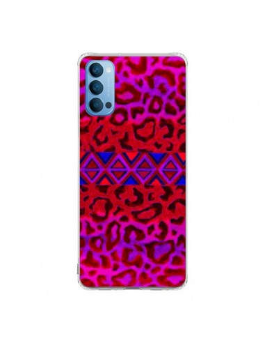 Coque Oppo Reno4 Pro 5G Tribal Leopard Rouge - Ebi Emporium