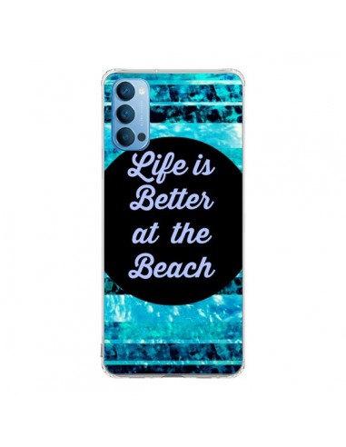 Coque Oppo Reno4 Pro 5G Life is Better at The Beach - Ebi Emporium