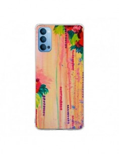 Coque Oppo Reno4 Pro 5G Strawberry Confetti Flowers - Ebi...