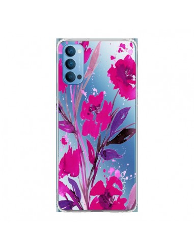 Coque Oppo Reno4 Pro 5G Roses Fleur Flower Transparente - Ebi Emporium