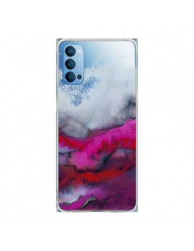 Coque Oppo Reno4 Pro 5G Winter Waves Vagues Hiver Transparente - Ebi Emporium