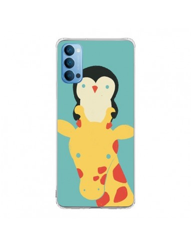 Coque Oppo Reno4 Pro 5G Girafe Pingouin Meilleure Vue Better View - Jay Fleck