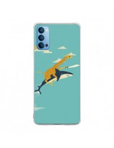 Coque Oppo Reno4 Pro 5G Girafe Epee Requin Volant - Jay...