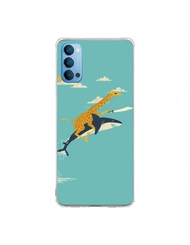 Coque Oppo Reno4 Pro 5G Girafe Epee Requin Volant - Jay Fleck