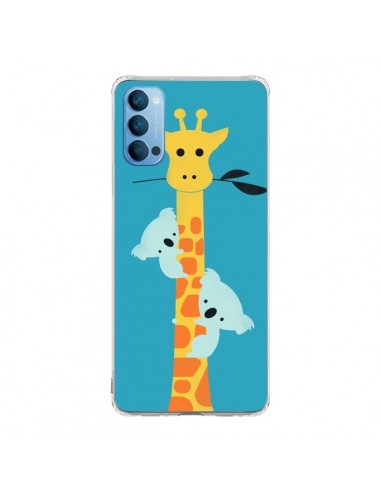 Coque Oppo Reno4 Pro 5G Koala Girafe Arbre - Jay Fleck