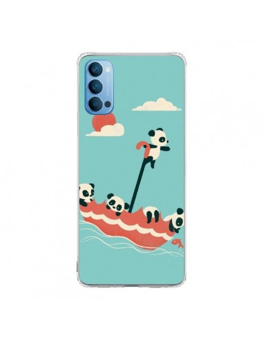 Coque Oppo Reno4 Pro 5G Parapluie Flottant Panda - Jay Fleck