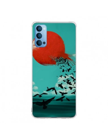 Coque Oppo Reno4 Pro 5G Soleil Oiseaux Mer - Jay Fleck