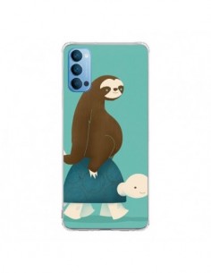 Coque Oppo Reno4 Pro 5G Tortue Taxi Singe Slow Ride - Jay...