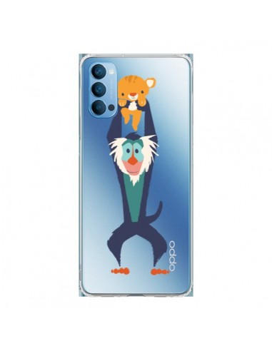 Coque Oppo Reno4 Pro 5G Futur Roi Lion King Rafiki Transparente - Jay Fleck