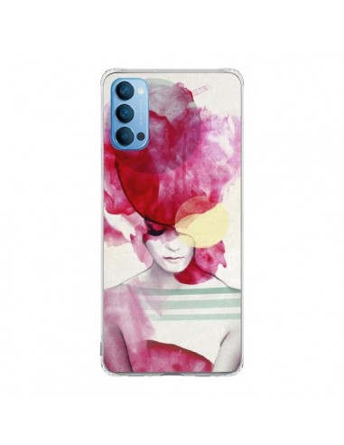 Coque Oppo Reno4 Pro 5G Bright Pink Portrait Femme - Jenny Liz Rome