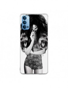 Coque Oppo Reno4 Pro 5G Femme Lion - Jenny Liz Rome