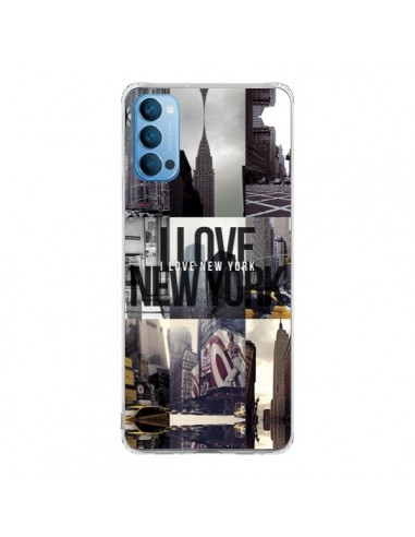 Coque Oppo Reno4 Pro 5G I love New Yorck City noir - Javier Martinez