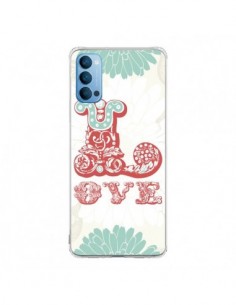 Coque Oppo Reno4 Pro 5G Love Fleurs Flourish - Javier...