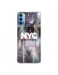 Coque Oppo Reno4 Pro 5G I Love New York City Violet -...