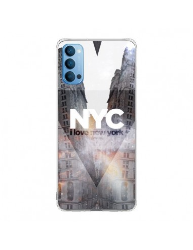 Coque Oppo Reno4 Pro 5G I Love New York City Orange - Javier Martinez