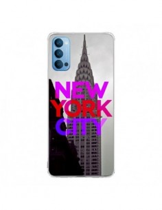 Coque Oppo Reno4 Pro 5G New York City Rose Rouge - Javier...