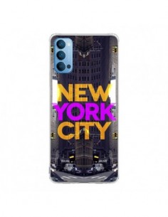 Coque Oppo Reno4 Pro 5G New York City Orange Violet -...