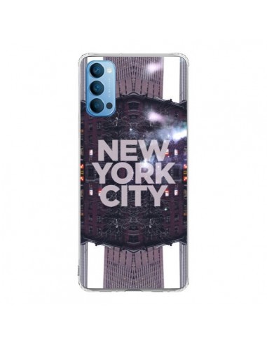 Coque Oppo Reno4 Pro 5G New York City Violet - Javier Martinez