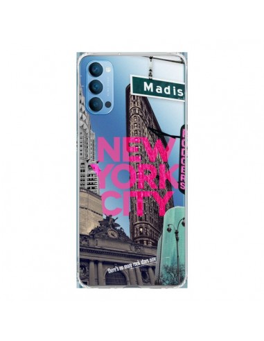Coque Oppo Reno4 Pro 5G New Yorck City NYC Transparente - Javier Martinez