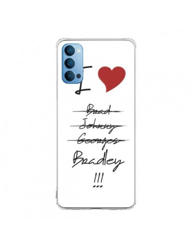 Coque Oppo Reno4 Pro 5G I love Bradley Coeur Amour - Julien Martinez